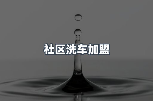 自助洗车加盟项目